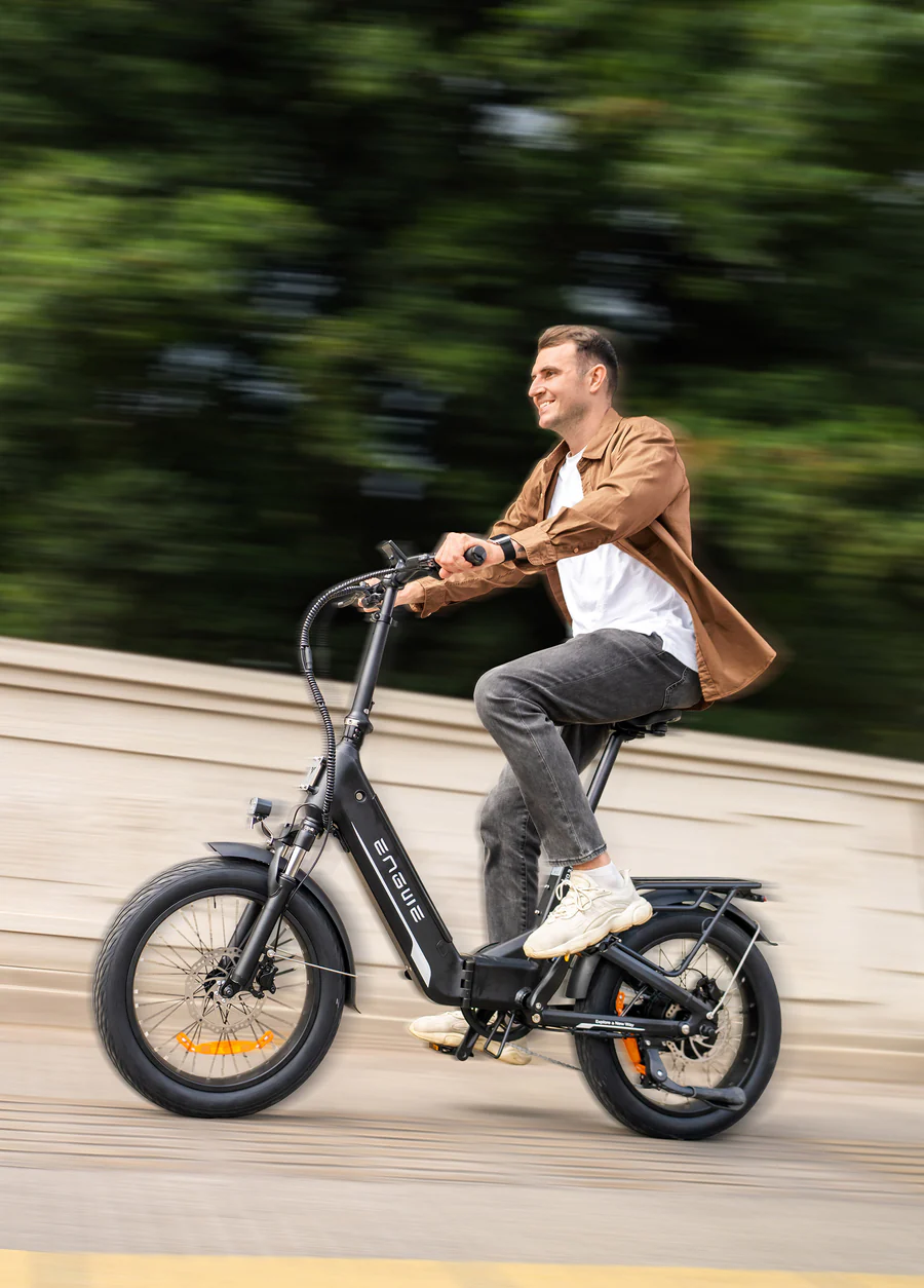ENGWE L20 3.0 BOOST negro outdoor — Fat bike plegable | abce.store