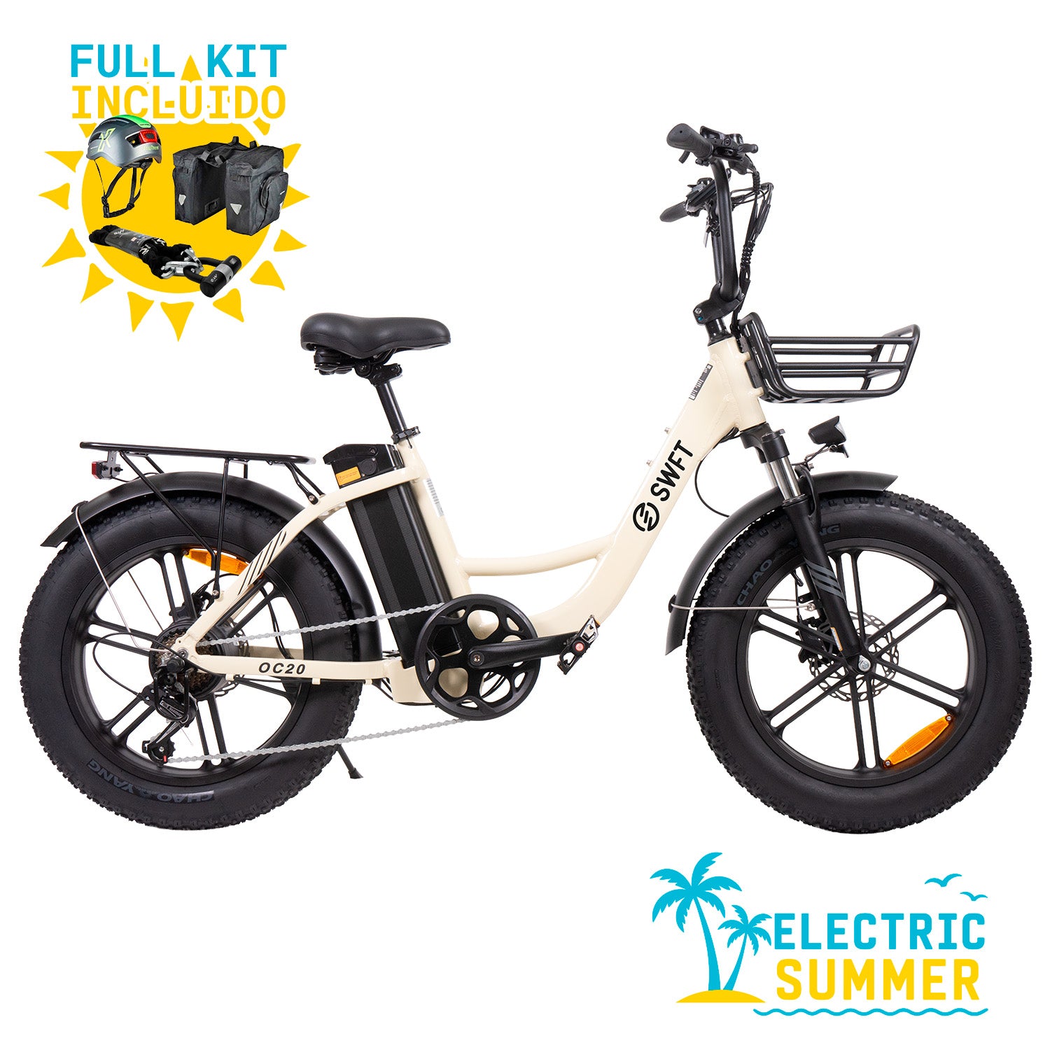 SWFT OC20 250W 48V 13Ah Electric Fat Bike | Up to 100km