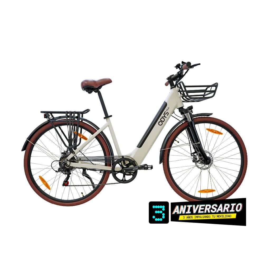 Bicicleta Eléctrica Ciudad Axdia Odys Vinto Shimano 6V | España - Abc-e Store