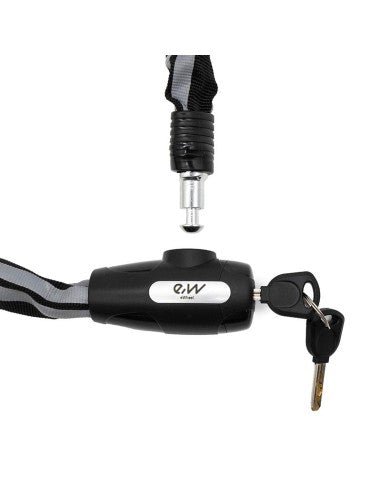 Candado de cadena con funda reflectante EWLK018 para bicicleta - Abc - e Store