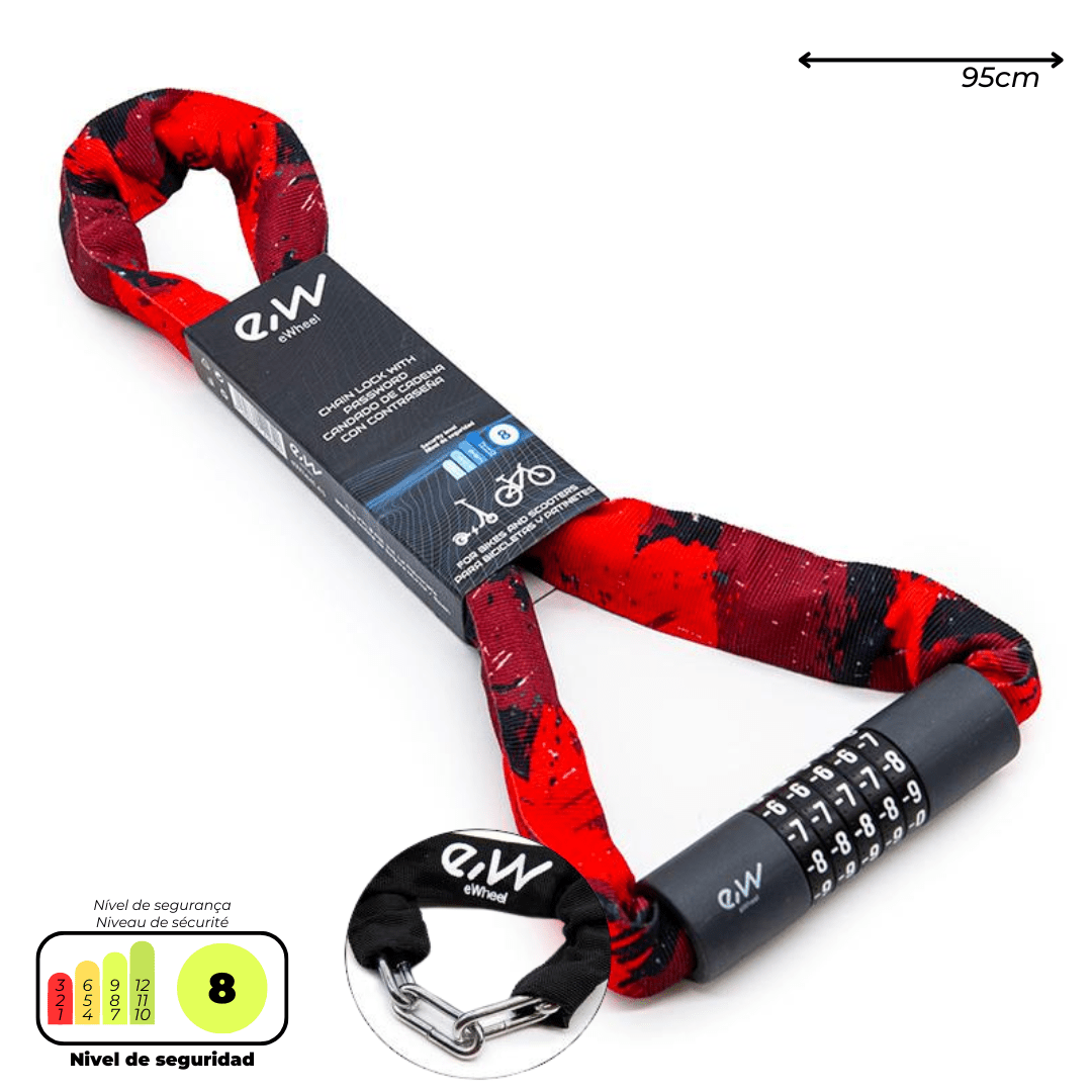 Candado de combinación EWLK022 con código para bicicleta - Abc - e Store
