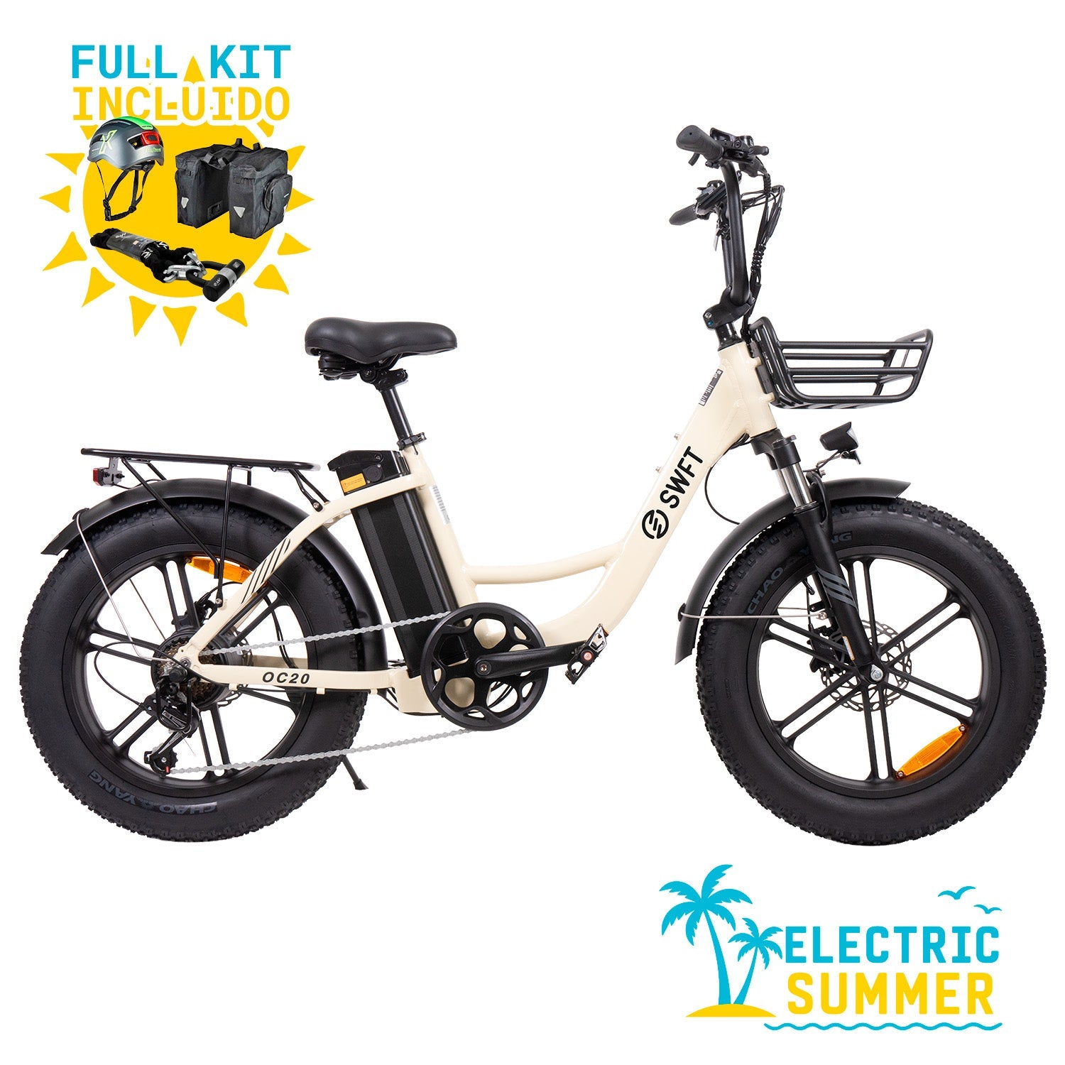 Fat Bike Eléctrica SWFT OC20 250W 48V 13Ah | Hasta 120Km - Abc-e Store