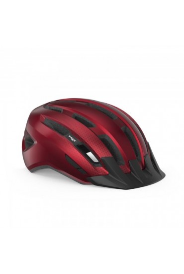 CASCO MET DOWNTOWN ROJO BRILLO M/L (58-61)