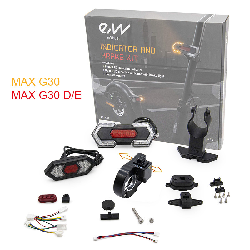 Intermitentes para patinete + luz de freno y posición para Ninebot Max G30/G30E/G30D