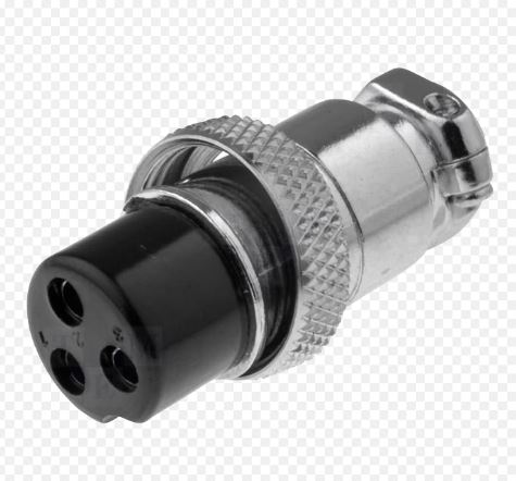 CONECTOR MACHO 3P GX16