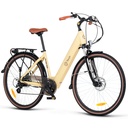 Bicicleta electrica Youin Viena CREMA 28", 15AH, 250