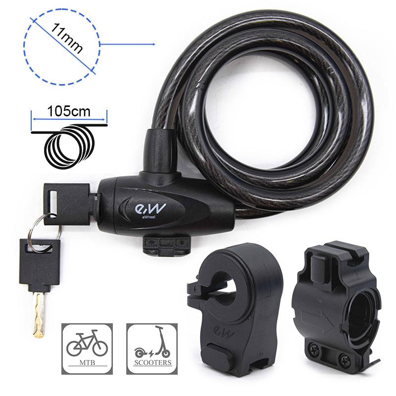 Candado de cable con llave [Ewheel] -110cm