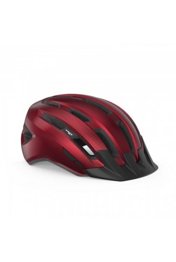 [713679] CASCO MET DOWNTOWN ROJO BRILLO M/L (58-61)
