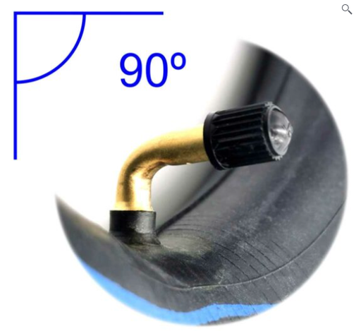 [62463-01] Cámara de aire 10×2,5 – Válvula recta, curva 90º y curva 135º