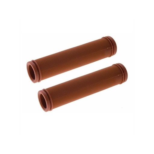 [PUPISBINEGRECO130BR] Puños pista bicicleta colores 130 mm (Color: Marrón)