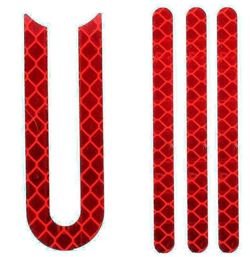 [65856-03] Adhesivos reflectantes para patinete Xiaomi M365 y Pro-Rojo
