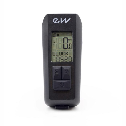 [CMM334] Luz led frontal recargable EWL011 con display de velocidad,temperatura,hora y Km